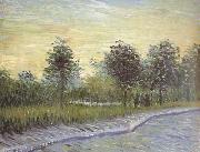 Vincent Van Gogh Lane in Voyer d'Argenson Park at Asnieres (nn04) oil painting artist